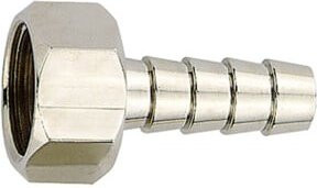 Riegler Aufschraubschlauchtülle aus Edelstahl in Silber, G 1/4 i., für Schlauch LW 6, ES 1.4571 - Bild 1