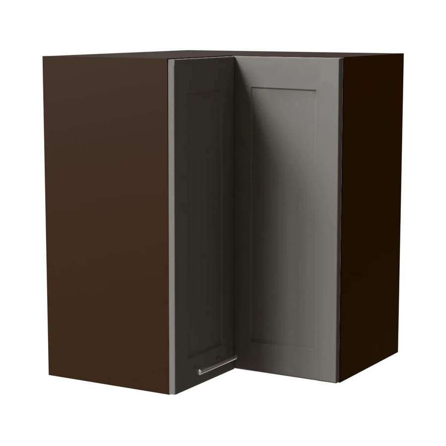 Feldmann-Wohnen Eckhängeschrank Oslo W12 in Lava und Dust Grey Matt mit Soft-Close-Türen, B/T/H: 60 x 60 x 72 cm - Bild 1