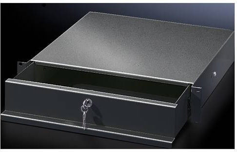 Rittal 19 Zoll Netzwerkschrank-Schublade Schwarz 3 HE - Bild 1