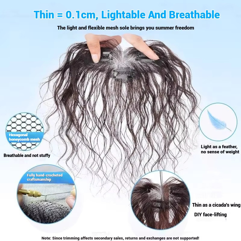 Anemone Echthaar Pony-Extensions Lockig, Damen - Bild 4