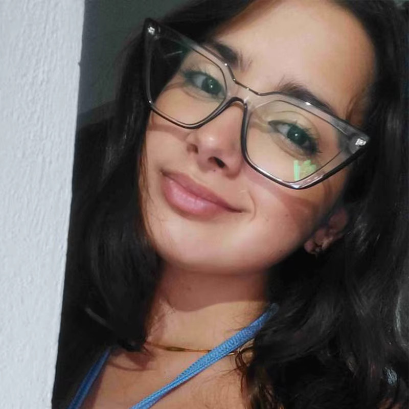 Samjune Korrektionsbrille Cat-Eye, TR90, Vollrand, transparent - Bild 4