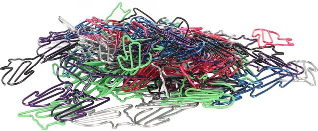 GoolRC Büroklammern im Tierdesign, 100 Stück, sortierte Farben und Grau, aus Metall und Kunststoff - Bild 1