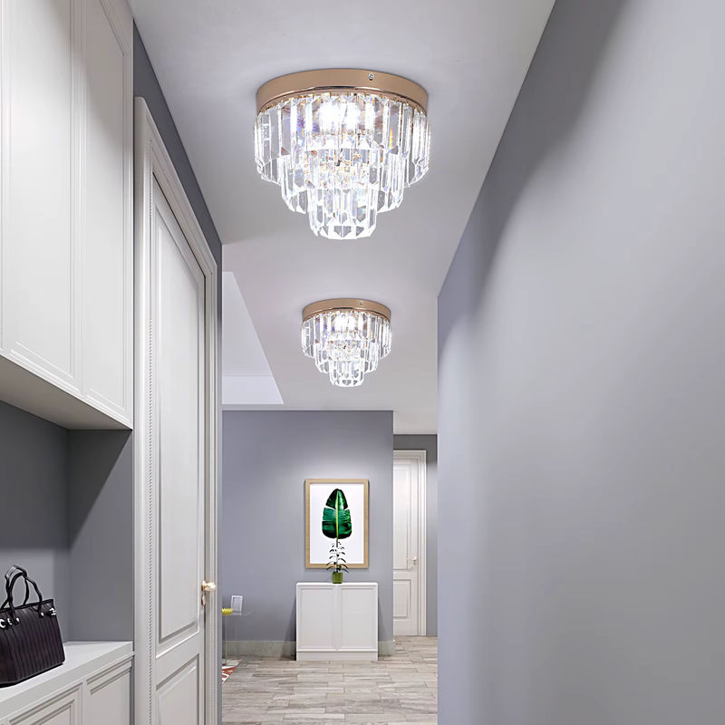 VETRULUS Kristall LED Pendelleuchte im nordischen Design, runde Deckenleuchte in Transparent für Küche, Wohnzimmer, Esszimmer und Flur - Bild 4