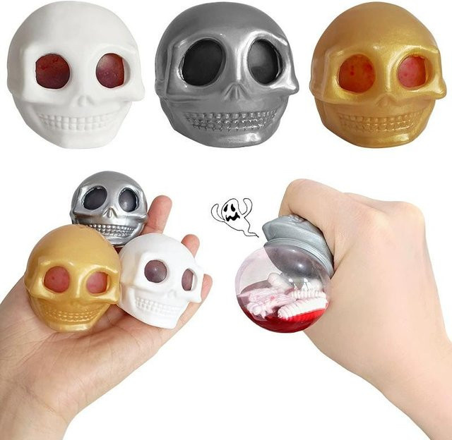 Binchi Outdoor Equipment Transparente Simulations-Ei-Squishy-Spielzeuge, Stressabbau-Bälle, Fidget Toy für Erwachsene und Kinder - Bild 1