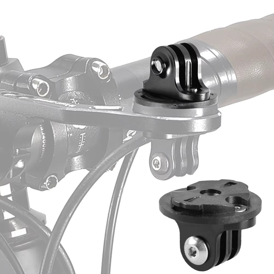 Fahrrad-Sportkamera-Halterung aus Aluminiumlegierung in Schwarz für Garmin Edge Schnittstelle - Bild 3