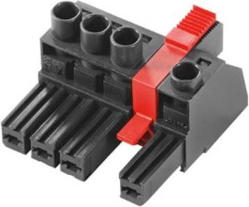 Weidmüller Buchsengehäuse-Kabel BV/SV in Schwarz mit 3 Rastermaß 7,62 mm, 40 Stück - Bild 1