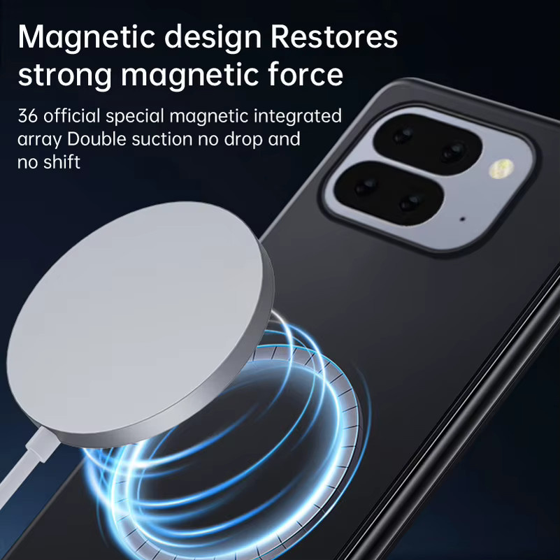Magnetische Kamera-Schutzhülle für Google Pixel 10 Pro Fold, Pixel 9 Pro Fold und Pixel Fold in Beige - Bild 4