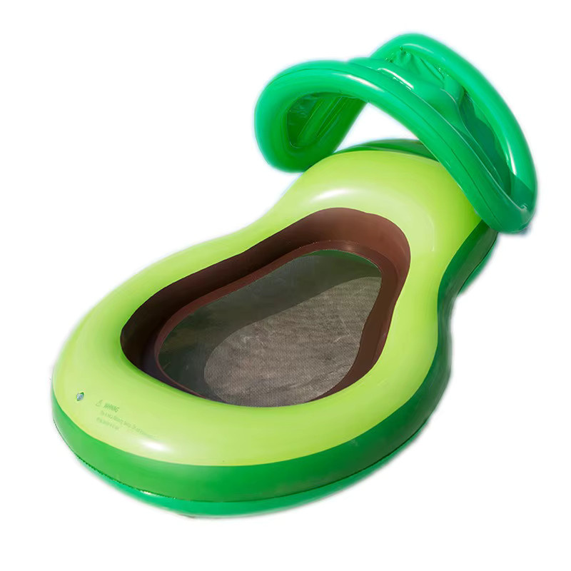 Aufblasbarer Avocado-Poolschwimmer in Grün für den Sommer im Freien - Bild 3
