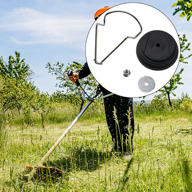 VIBRATITE Rasenmäher Zubehör Set mit Kunststoff Abdeckung und Schutz Dichtung in Rot - Bild 1
