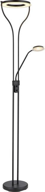 Globo LED-Deckenfluter Ebro in Schwarz, dimmbar, Up-Down-Licht, Metall, H: 194 cm, B: 30 cm, T: 35 cm - Bild 1