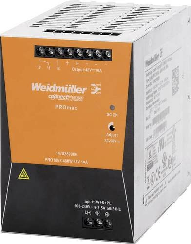 Weidmüller Hutschienen-Netzteil 48 V/DC 10A 480W in Orange - Bild 1