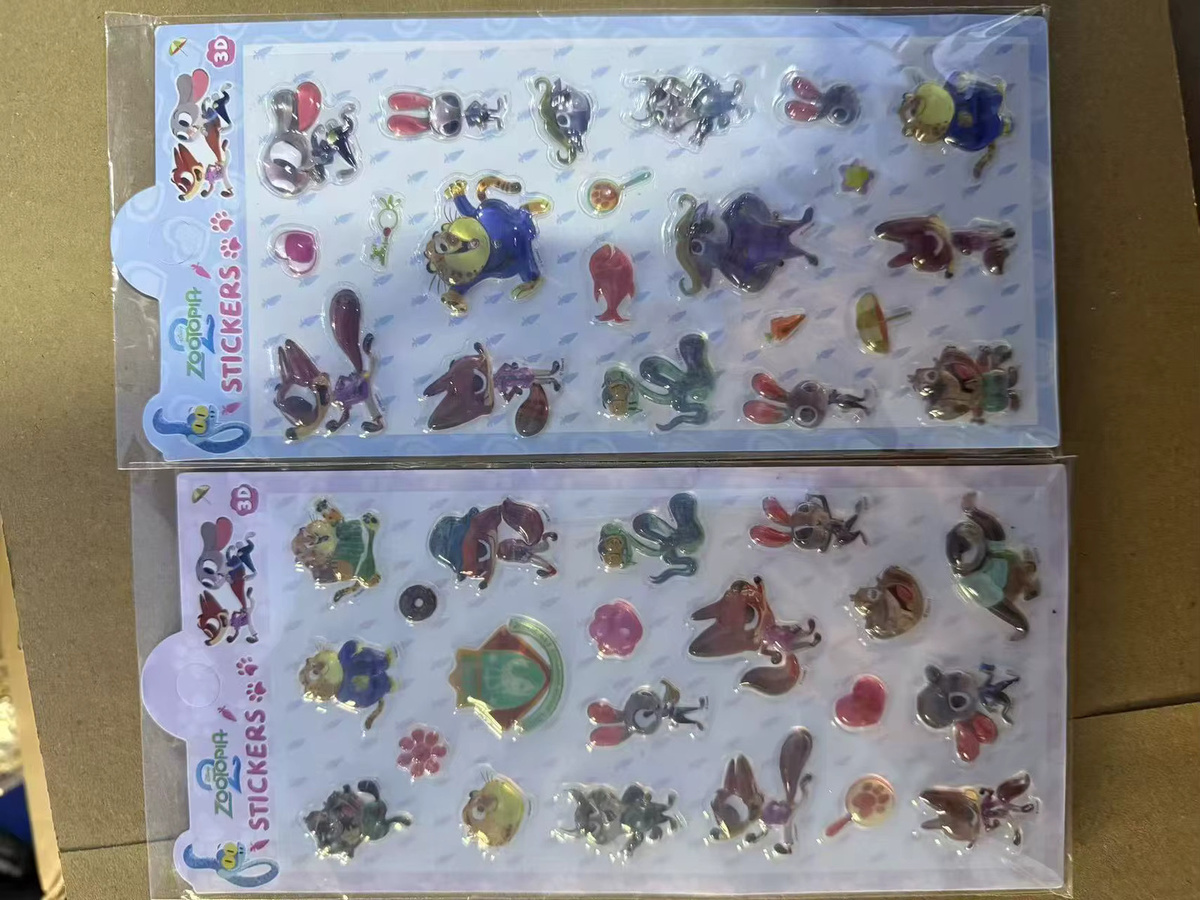 Yi ZHENG Disney Zootopia 3D Relief Kristall-Aufkleber, 2-teiliges Set - Bild 2