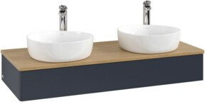 V&B Waschtischunterschrank Antao ohne Frontstruktur in Eiche Honig, Wandmontage, B/T/H: 120 x 50 x 19 cm - Bild 1