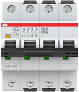 ABB S304P-K0.5 Leitungsschutzschalter 0,5A 415V in Weiß - Bild 1