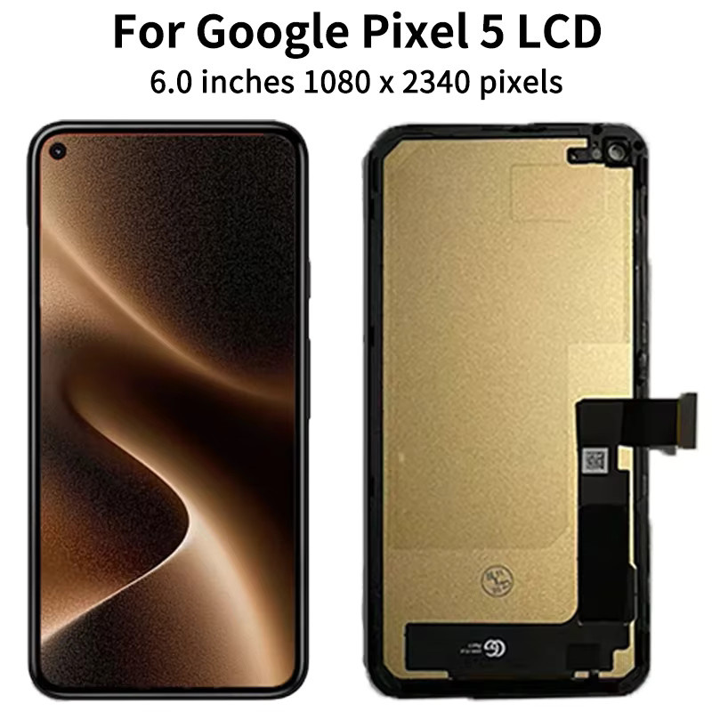 Google Pixel 5 TFT Pixel Display mit Rahmen in Schwarz inklusive LCD Touchscreen Digitizer für die Montage (Modelle GD1YQ, GTT9Q, G5NZ6) - Bild 4