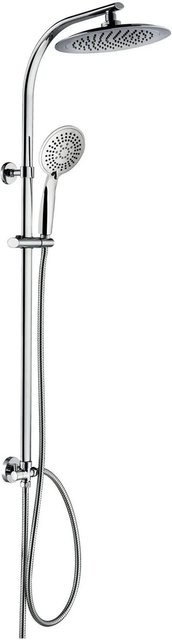 Euroshowers Duschsystem in Chrom mit Handbrause und 3 Strahlarten, Höhe: 104 cm - Bild 1