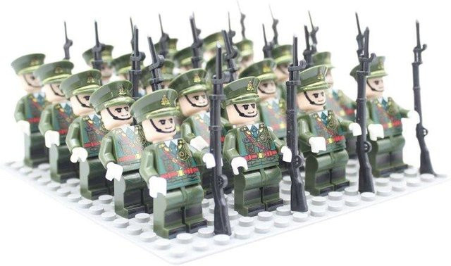 Fun Building Blocks Militärserie Soldatenfiguren, 24-teiliges Set, ab 6 Jahren - Bild 1