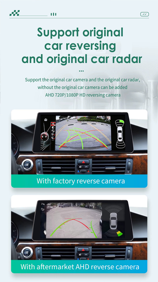 OSSURET 2-DIN Android Autoradio für BMW 3er-Reihe E90 E91 E92 E93 CCC CIC (2005-2012) mit 10,25 Zoll Display, GPS, Bluetooth, Wireless Carplay, Android Auto, 4G, DSP und 360-Grad-Kamera in Schwarz - Bild 4