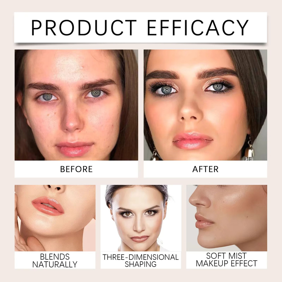 zephoco Contour Stick Dual Ended Highlighter, Öl, Natürliches Finish - Bild 2