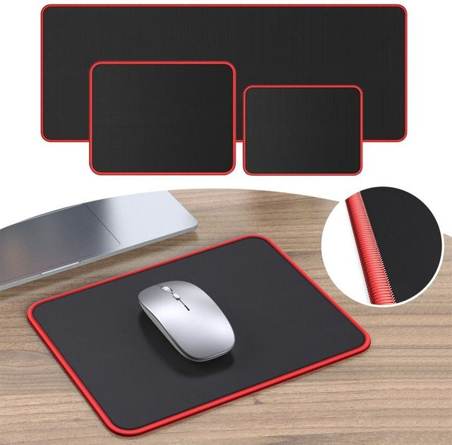 Großes Gaming-Mauspad in Schwarz als dicke Schreibtischunterlage mit Lock Edge für Büro und Gaming - Bild 1