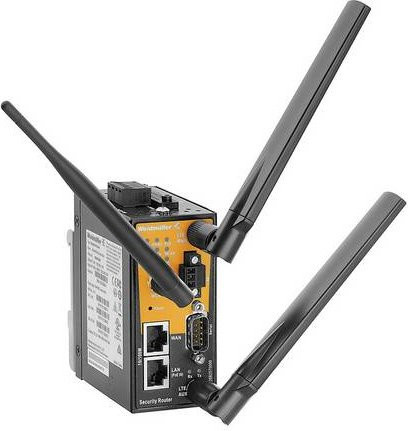 Weidmüller IE-SR-2TX-WL-4G-US-V LAN-Router mit LTE/5G und Cellular-Funktion in Grau - Bild 1