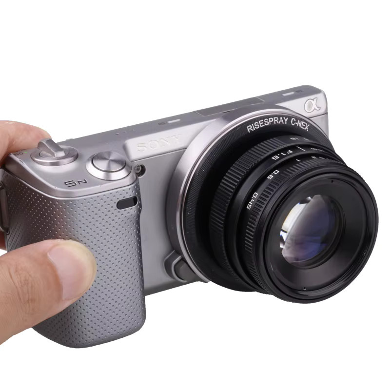 RISESPRAY 35 mm F1,6 Manueller Fokus MF Prime-Kameraobjektiv für Micro Four Thirds, Schwarz - Bild 3