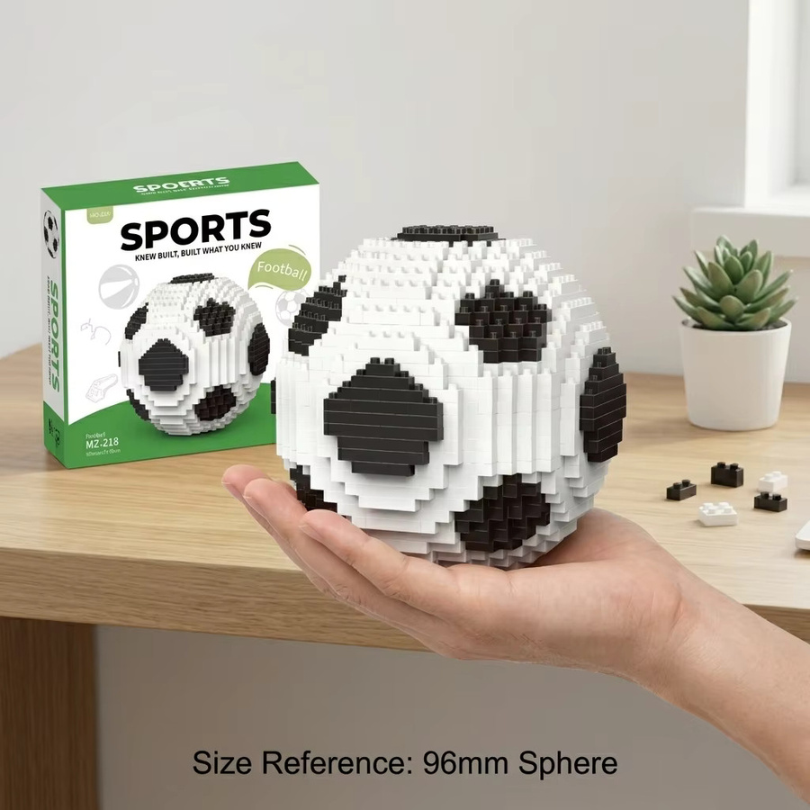 FUNXINEE Technisches Fußball-Mikroblock-Set, 735 Teile, ab 8 Jahren - Bild 2