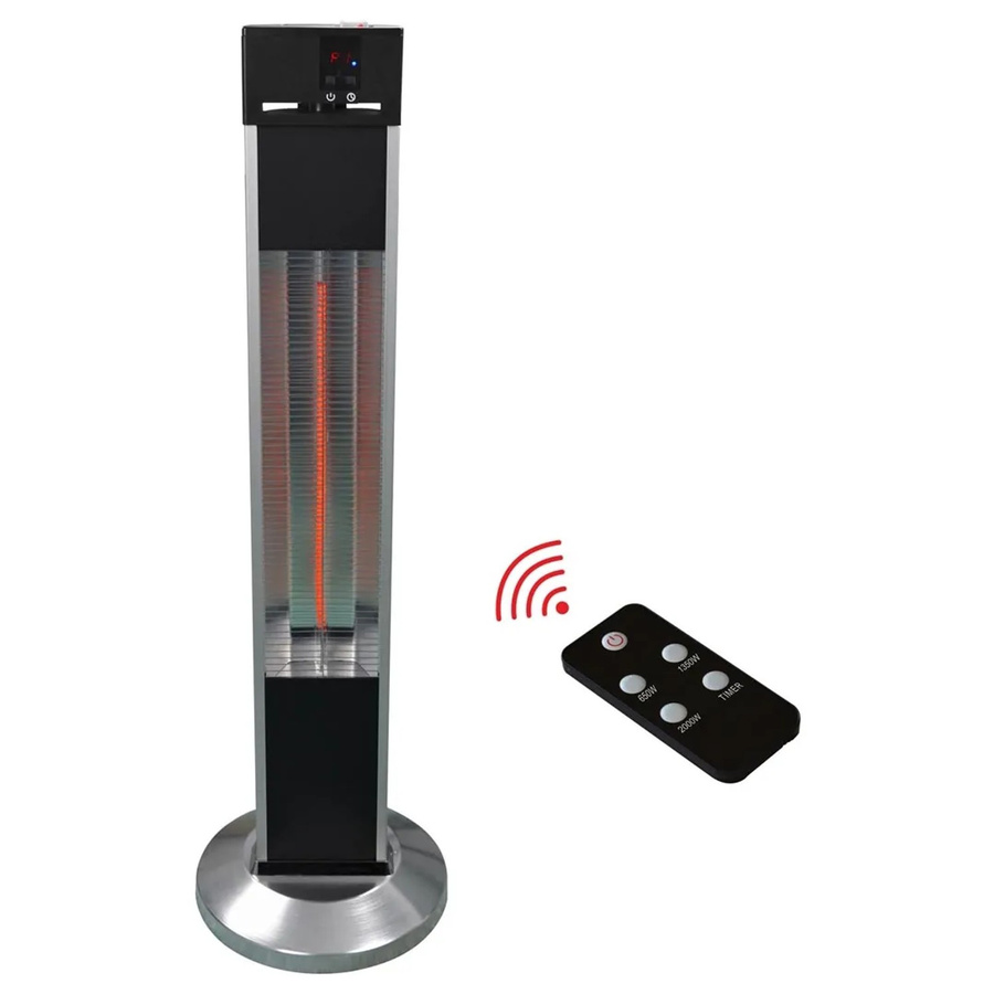 e2 elektro Terrassen-Heizstrahler Infrae 2000 W in Schwarz aus Aluminium - Bild 2