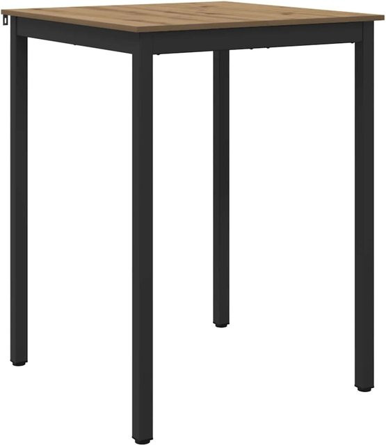 vidaXL Esstisch modern in Eiche, rechteckig, braun, B/T/H: 105 x 80 x 80 cm - Bild 1