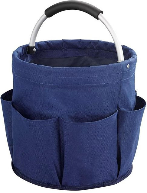 XYNN Aufbewahrungsorganizer-Tasche faltbarer Korb mit Griff, 17 l, navy blau - Bild 1