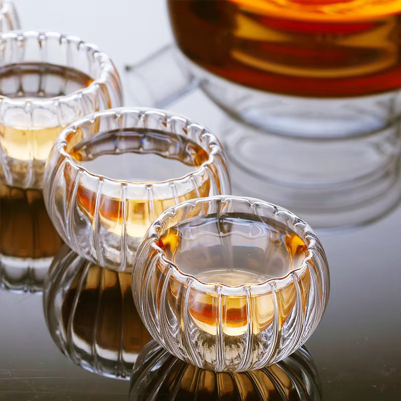 YWDL Doppelwandiges Glas-Teetassen-Set aus transparentem Glas, isolierte Espresso- und Kaffeetassen, 50 ml - Bild 3