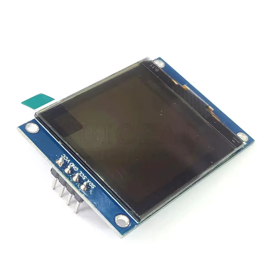 OLED LCD Modul 1,5 Zoll Display Weiß mit blauer Anzeige, 128 x 128 Pixel, SH1107 Treiber Chip, I2C Schnittstelle, 4-Pin, 3V-5V - Bild 2