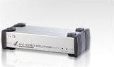 ATEN VS-164 Video- und Audio-Splitter mit 4 Anschlüssen in Schwarz und Silber mit 3,5 mm Klinkenanschluss - Bild 1