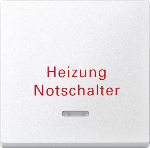Merten Abdeckung für Wechselschalter System M in Polarweiß - Bild 1