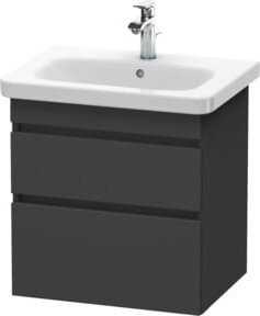 Duravit Waschtischunterschrank DuraStyle, grau matt, wandhängend, B: 58,0 cm, T: 44,8 cm, H: 61,0 cm - Bild 1