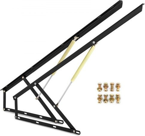 VEVOR Pneumatisches Bettlift-Set aus Stahl in Schwarz, 1 Paar Gasdruckfedern für Boxbetten und Sofas, Länge: 120 cm - Bild 1