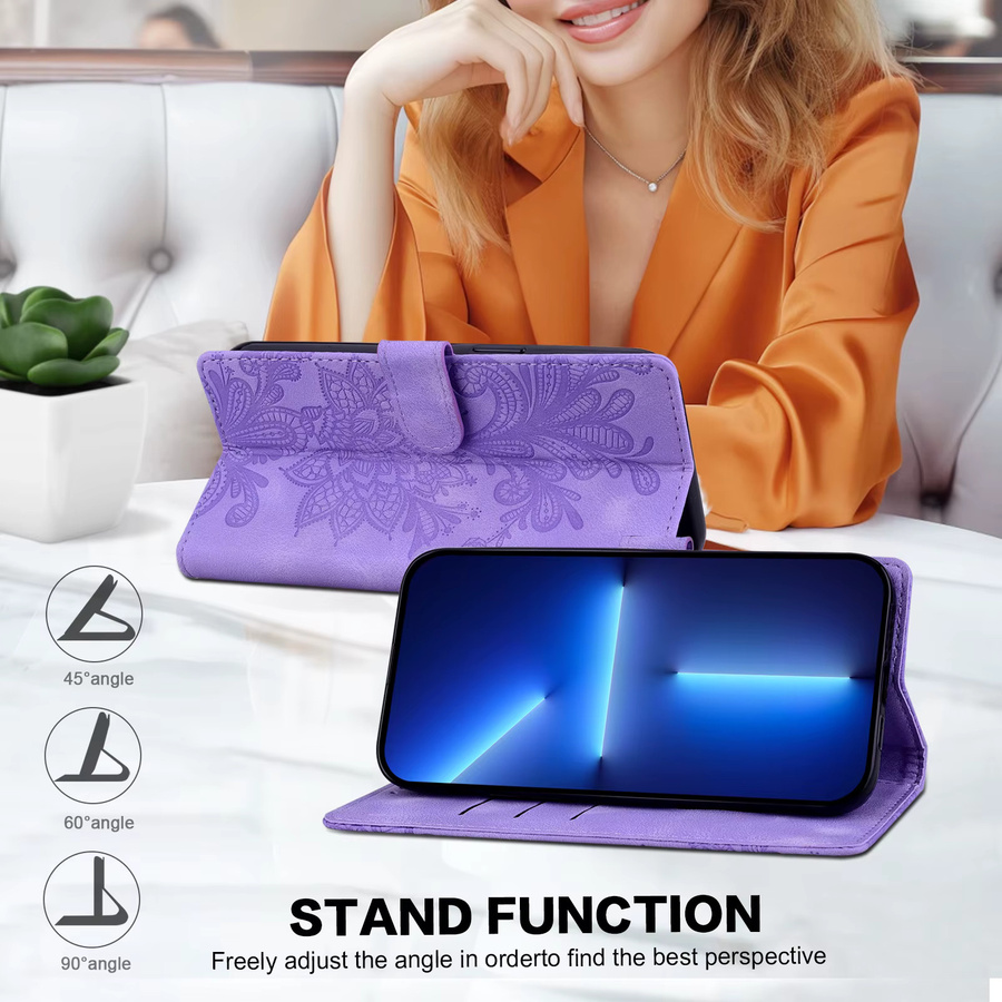 Magnetische Leder Flip Wallet Schutzhülle für Samsung Galaxy A51 A52s A53 A54 A55 A56 A70 A70s A71 A72 A73 A01 A02s A10 A11 4G/5G in Braun - Bild 3