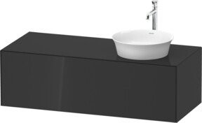 Duravit Waschtischunterschrank White Tulip in Weiß Hochglanz B/T/H: 130 x 55 x 40,8 cm - Bild 1