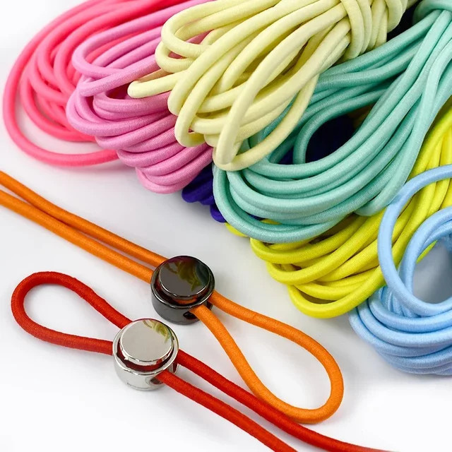 Meetee Elastisches Rundum-Gummiband Mehrfarbig 4mm für Haargummis und Näharbeiten - Bild 1