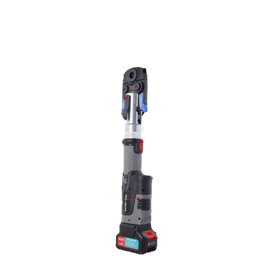Podofo Elektrisches Rohrpresswerkzeug-Set in Schwarz mit 5 Pro-Pressbacken für Kupfer- und Edelstahlrohre, 2 Akkus à 5 Ah und Ladegerät inklusive Transportkoffer - Bild 8