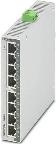 Phoenix Contact FL SWITCH 1000-8POE-GT Industrial Ethernet Switch, 1 GbE, Grau - Bild 1