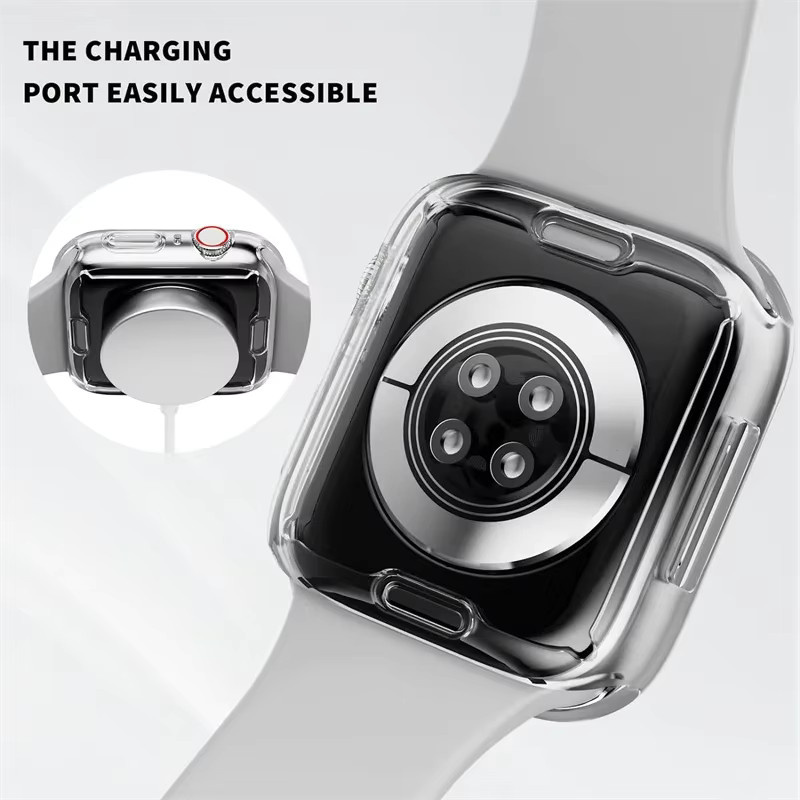 NEY Uhrenhülle für Apple Watch, Silikon, Clear Protector, Unisex - Bild 5