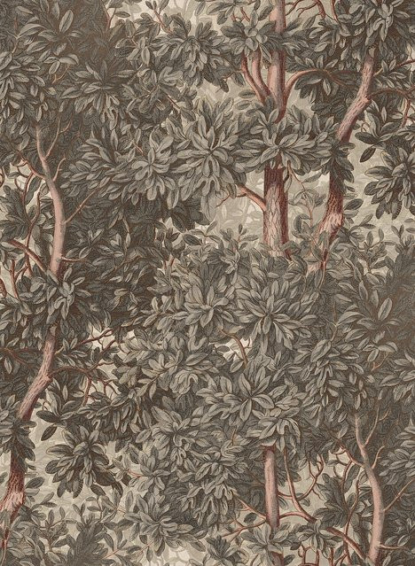 Sandberg Wallpaper Charles Botanisches Vlies in Grau - Bild 1