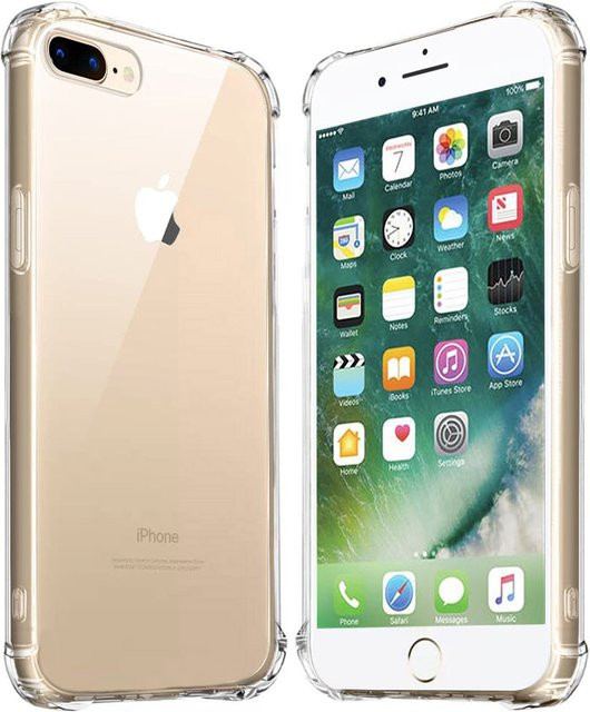 Techsuit Stoßfeste Hülle für Apple iPhone 8 Plus und iPhone 7 Plus in Transparent - Bild 1