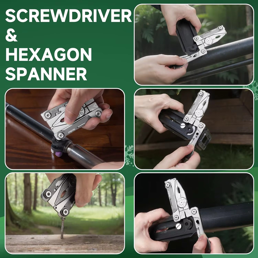 NexTool Silver Blade EDC-Multitool 14-in-1 in Silber - Bild 6