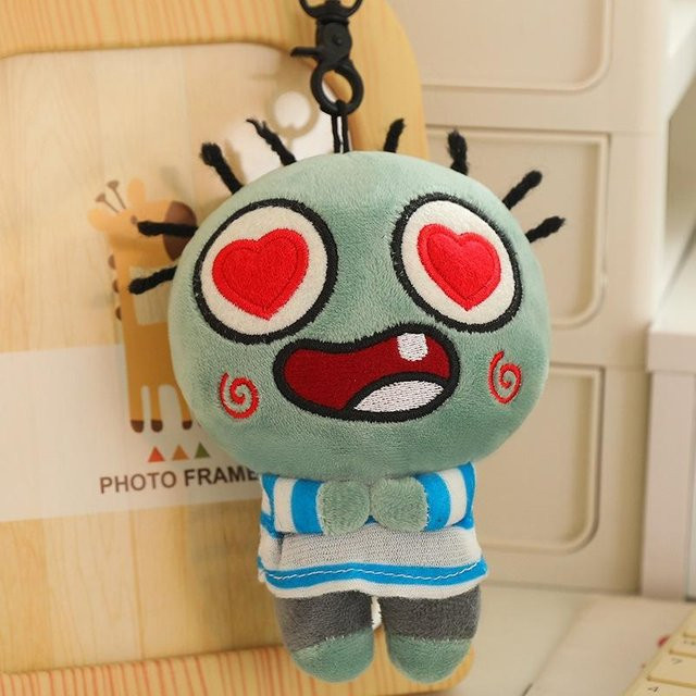 Zombie-Baby Puppenanhänger, mit Sound, 14cm, black - Bild 1
