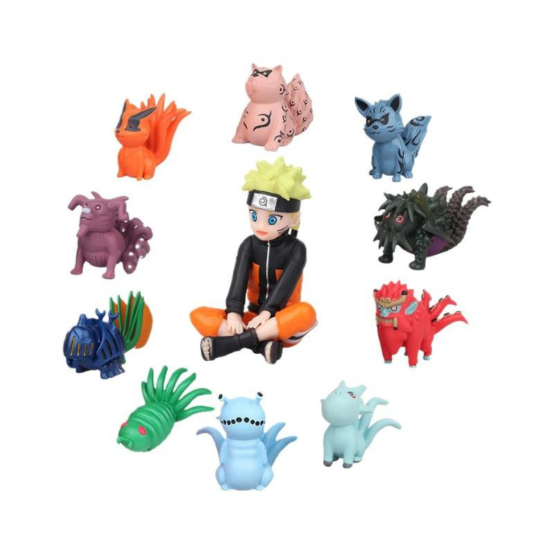 Yiran toy 1 Naruto Actionfiguren 11-teiliges Set PVC Bunt / Mehrfarbig - Bild 3
