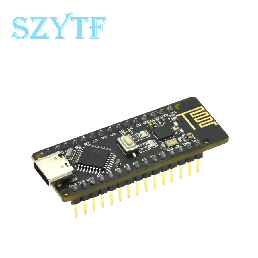 SZYTF RF-Nano V3.0 Micro USB Board mit ATmega328P und NRF24L01 2,4G Wireless Funkmodul in Schwarz - Bild 2