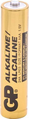 GP GPIND24AB Micro AAA Alkali-Mangan Batterien 1,5V, 1000 Stück, Gold - Bild 1