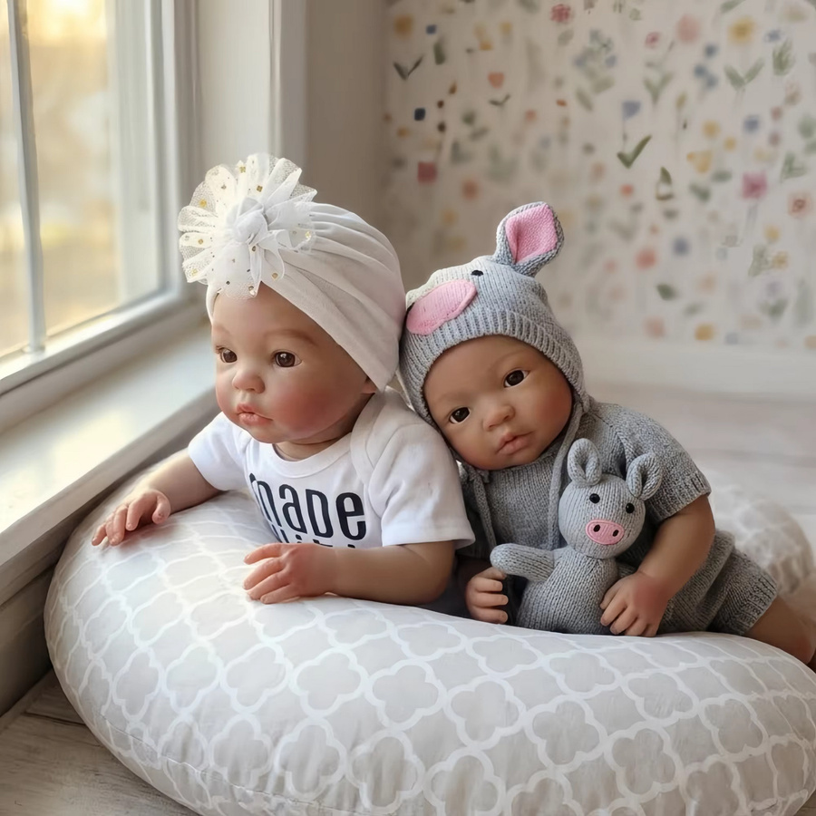 OtardDolls Silikon-Reborn-Puppe, dunkelhäutig, 1-teiliges Set - Bild 3